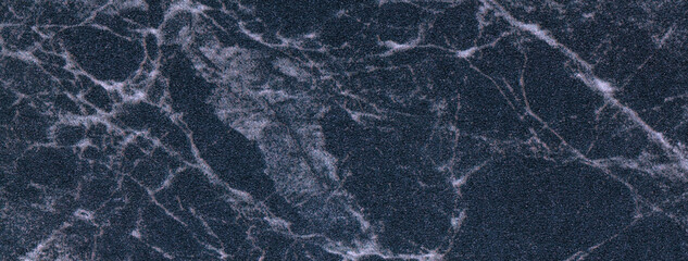 Wall Mural - texture navy blue and white marble tabletop with lines pattern, macro background. stone countertop f