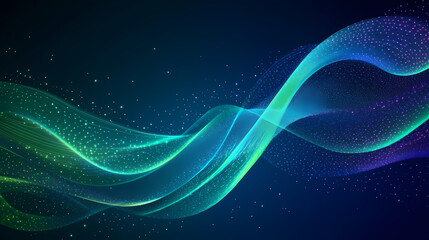 Wall Mural - northern wavy glitter