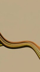 Poster - Colorful undulating waves in smooth motion against neutral background