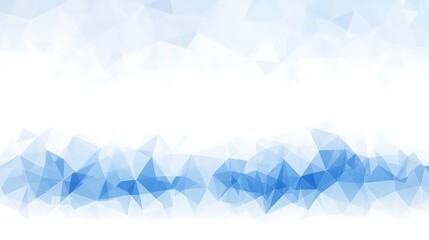 Poster - subtle geometric blue triangle pattern on white background for design elements