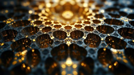 Poster - A mesmerizing pattern of pentagons and hexagons, mathematically perfect