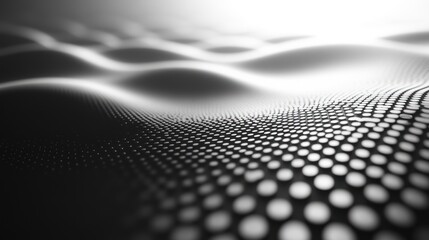 Poster - A minimalist polka-dot pattern with soft bokeh lighting