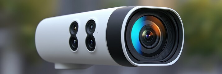 Poster - Motion detection camera captures high-resolution footage for security monitoring purposes