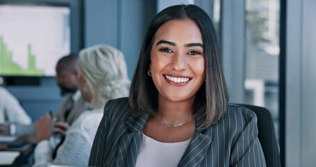Poster - Business people, face or woman with tablet, smile or financial consultant with economy analyst. Portrait, accounting or employee in workplace, tech or charts for profit growth, internet or connection