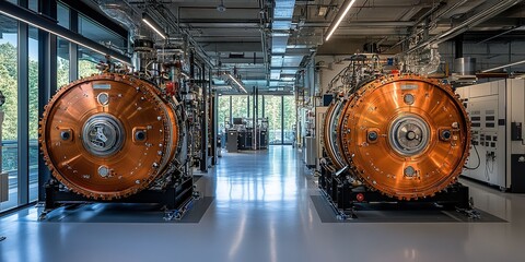 Poster - Innovative laboratory featuring advanced equipment for scientific research and experiments in a modern facility