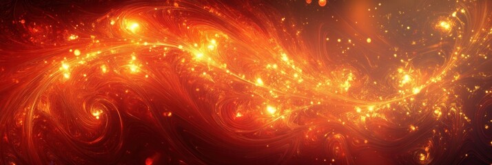 Leinwandbilder - Dynamic fire-inspired background with bold red and orange hues illustrating energy and intensity
