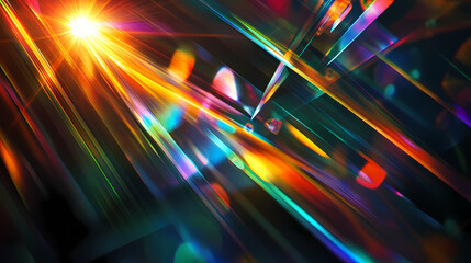 Wall Mural - prism light reflections