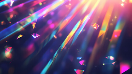 Wall Mural - prism light reflections