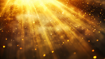 Wall Mural - radiant amber light rays