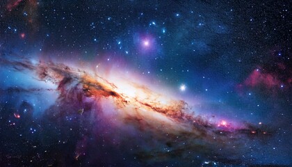 Wall Mural - nebula galaxy starfield in outer space infinity universe