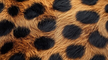 close-up of leopard fur showcasing vivid orange and black patterns, conveying a sense of wild beauty