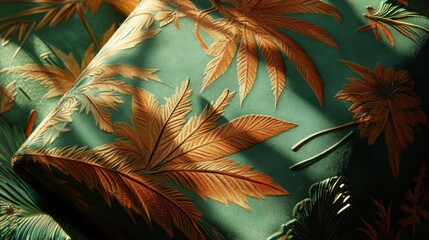 Wall Mural - Vintage Wrapped Gift with Intricate Patterns and Bright Light