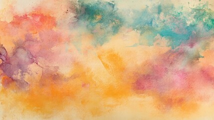 Poster - Colorful Abstract Watercolor Painting Showcasing Various Shades and Textures