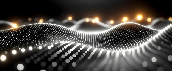 Poster - Abstract Digital Wave Pattern Design