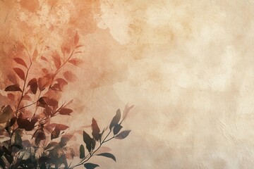 Poster - Warm earth tones and organic patterns create a bohemian-style background with subtle textures perfect for artistic projects or decor