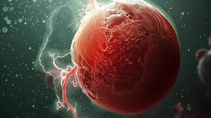 Aufkleber - This Embryos are developing in incubators, showcasing complex structures and textures.