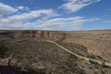 Wall Mural - Two-lane road through Carlsbad Caverns National Park, New Mexico