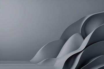 Poster - Neutral Grey Background with Subtle Gradient for Modern Design