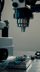 Poster - Precision robotic arm assembling gears with advanced automation technology