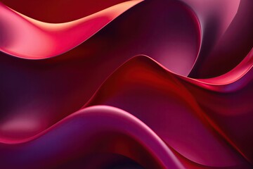 Poster - vibrant abstract background with deep crimson and ruby colours in a smooth, elegant design