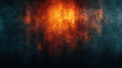 Wall Mural - Fiery, smoky, dark background