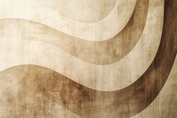 Poster - Warm wooden texture with flowing lines creating an organic and modern design suitable for various backgrounds or presentations