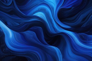 Poster - stunning abstract background featuring deep cobalt and sapphire hues