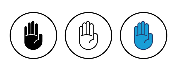 Poster - hand icon vector. hand vector icon, palm