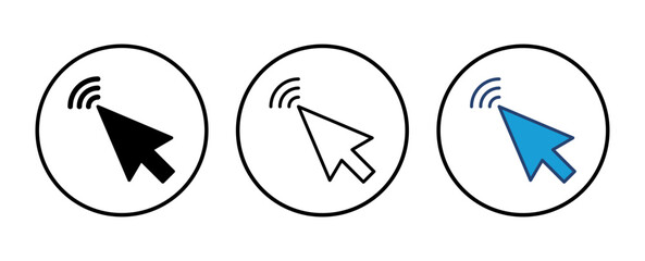 Poster - click icon vector. pointer arrow icon. cursor icon vector