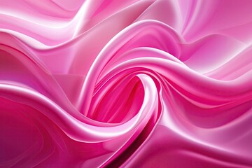 Poster - Pink Abstract Artwork with Smooth Gradient and Flowing Background Design