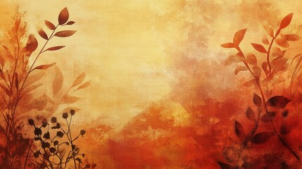 Fototapete - Warm bohemian background with organic patterns in earth tones and subtle textures for artistic ambiance