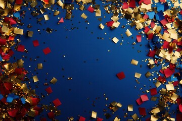 Poster - Bright confetti celebration backdrop for festive events and lively parties
