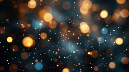 Wall Mural - Abstract bokeh lights night background