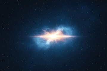 Wall Mural - Cosmic Components Expansion Concepts. Cosmic explosion surrounded by stars in deep space.