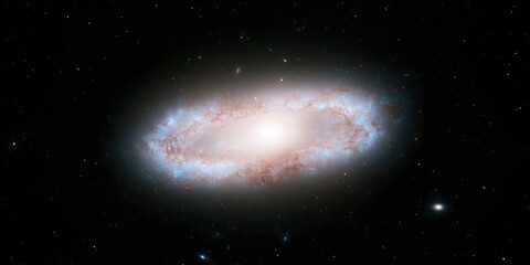 Wall Mural - Cosmic Components Expansion Concepts. Vivid galaxy swirling in the cosmos with bright core and colorful dust.
