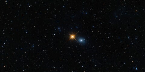 Wall Mural - Cosmic Components Expansion Concepts. Celestial scene showcasing stars in a dark, starry sky.