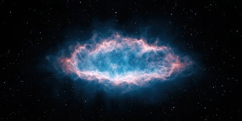 Wall Mural - Cosmic Components Expansion Concepts. Vibrant nebula glowing in deep space with scattered stars.