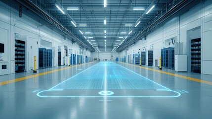 Poster - a state of the art highly automated logistics hub that utilizes digital twin technology to optimize 