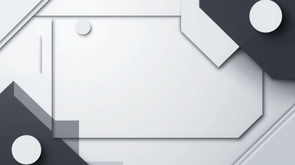 Poster - High-End Minimalist Background with Bold Geometric Shapes and Clean Lines