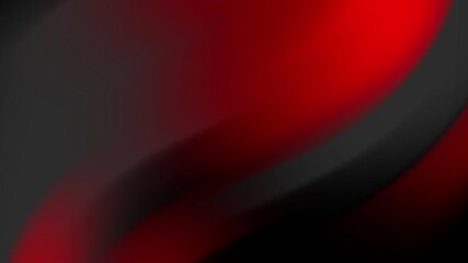 Wall Mural - Abstract background featuring flowing red and black waves creating a dynamic visual effect
