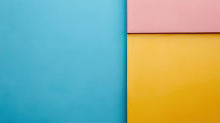 Poster - Vibrant Colorful Minimalist Backdrop with Layered Pastel Tones for High Fashion Photography