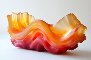Poster - A beautifully crafted abstract sculpture composed of vibrant color gradients
