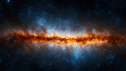 Wall Mural - Mesmerizing Galaxy Background with Radiant Colors and Starry Atmosphere for Creative Uses