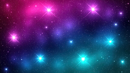 Wall Mural - Mesmerizing Galaxy Background with Radiant Stars and Vibrant Colors for Creative Projects