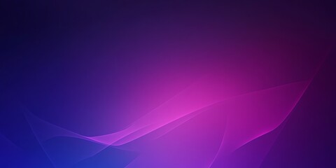 Leinwandbilder - Abstract Wavy Lines Background with Modern Gradient in Blue and Purple