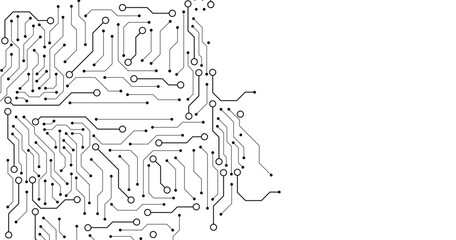Circuit board background. Vector electronic background.