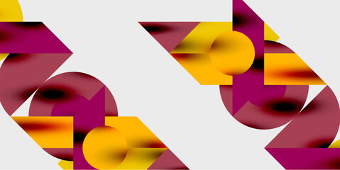 Poster - Vibrant abstract background circles with smooth gradients, creating a dynamic and modern design. Ideal for creative, tech, or contemporary-themed projects