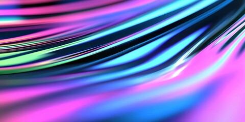 Poster - Colorful abstract waves create an energetic background effect with vibrant hues in a dynamic composition