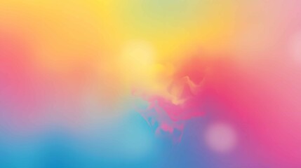 Poster - Vibrant abstract artwork blending warm and cool colors in an expressive display of light and movement