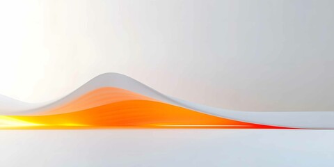 Poster - Intricate wave of vibrant colors creating a mesmerizing flow in a minimalist setting during daytime illumination